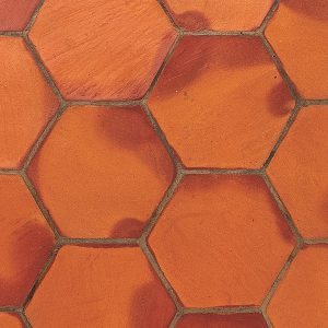 Baldosas barro artesanal colección Terracota HEXÁGONO Anticfang