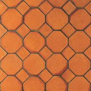 Baldosas barro artesanal colección Terracota OCTÓGONO Anticfang