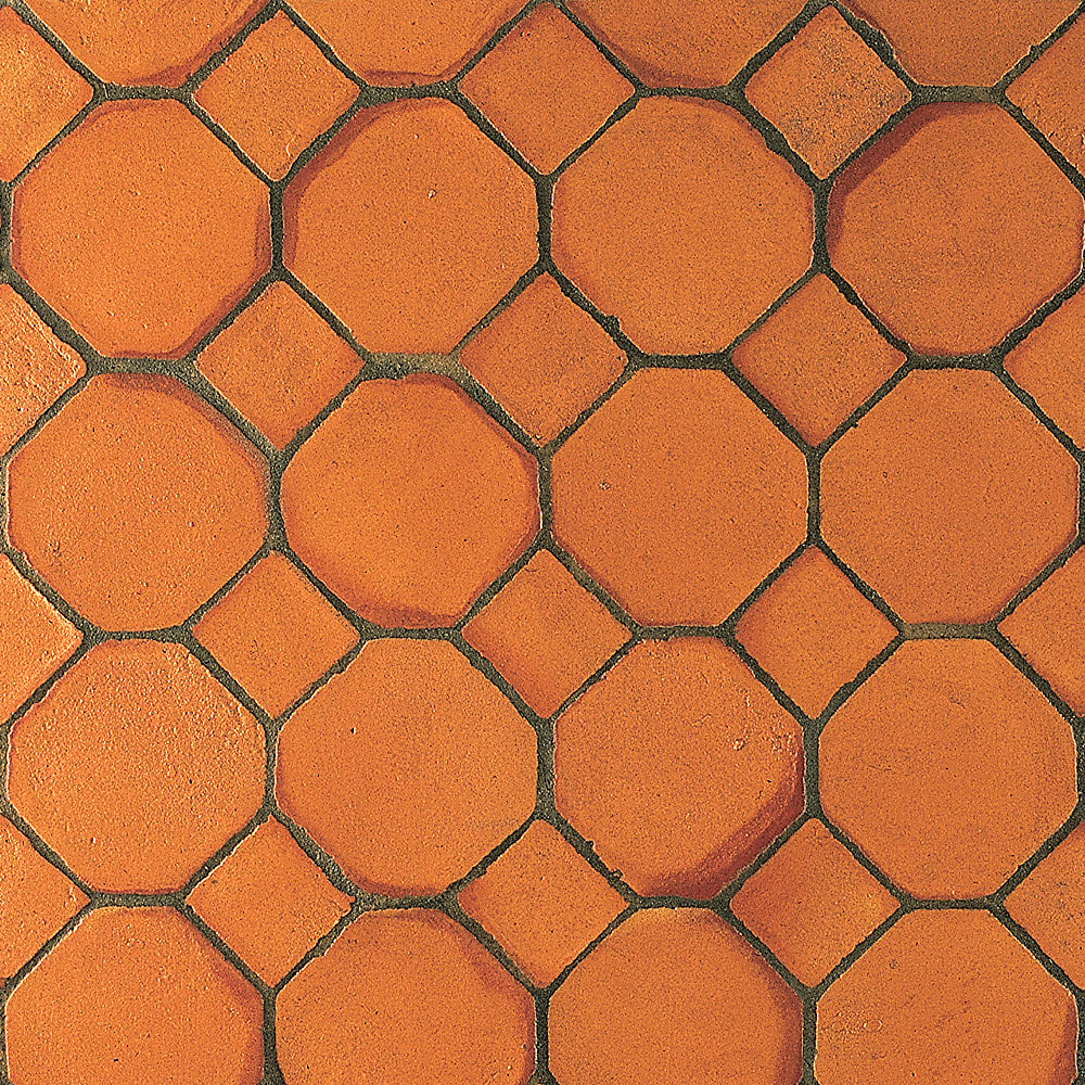 Baldosas barro artesanal colección Terracota OCTÓGONO Anticfang