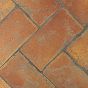 Baldosas barro artesanal colección Terracota rectángulo Anticfang